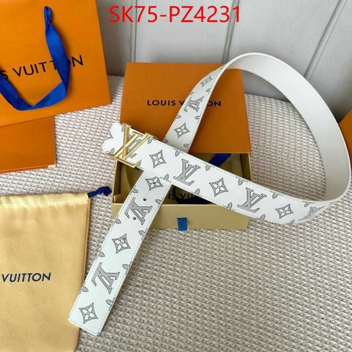 Belts-LV top quality fake ID: PZ4231 $: 75USD