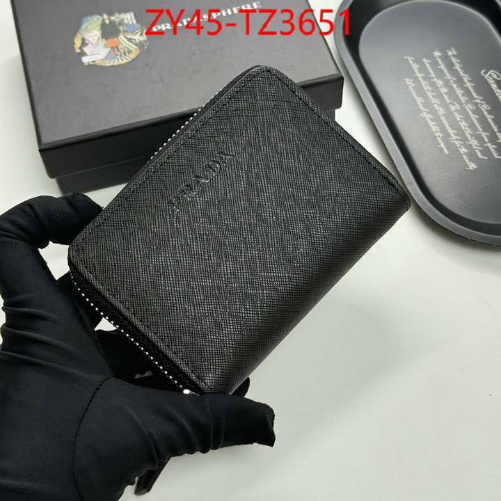 Prada Bags(4A)-Wallet designer 1:1 replica ID: TZ3651 $: 45USD,