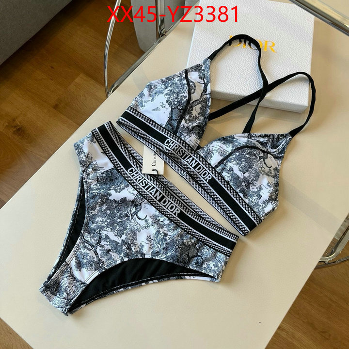Swimsuit-Dior replica for cheap ID: YZ3381 $: 45USD