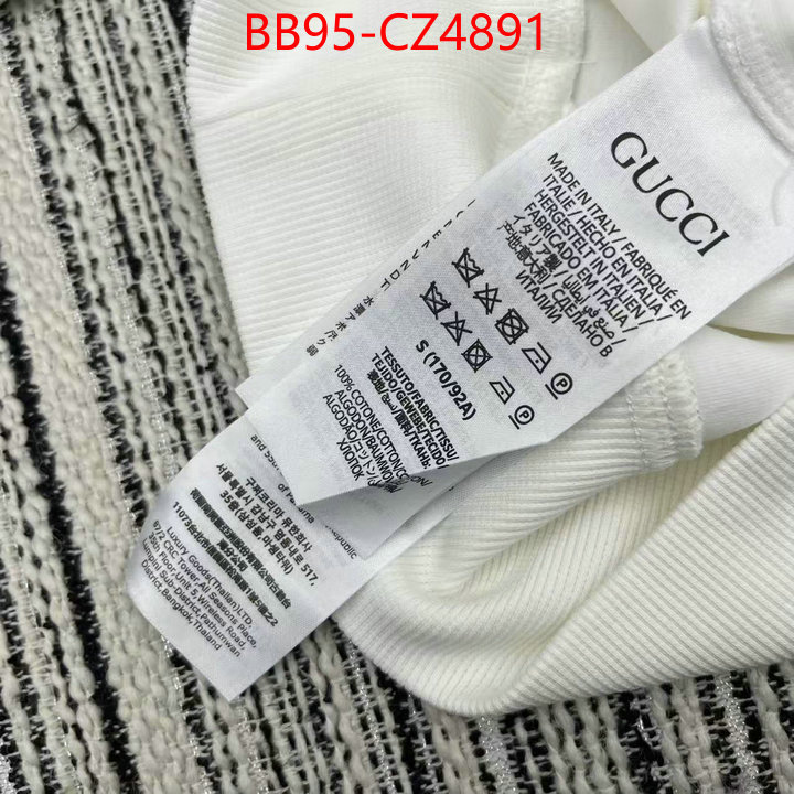 Clothing-Gucci high-end designer ID: CZ4891 $: 95USD