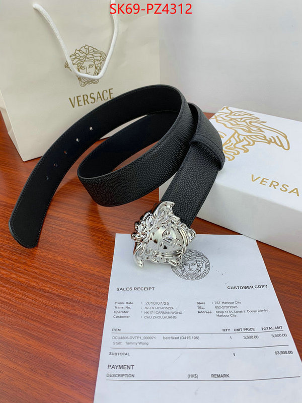 Belts-Versace sell high quality ID: PZ4312 $: 69USD