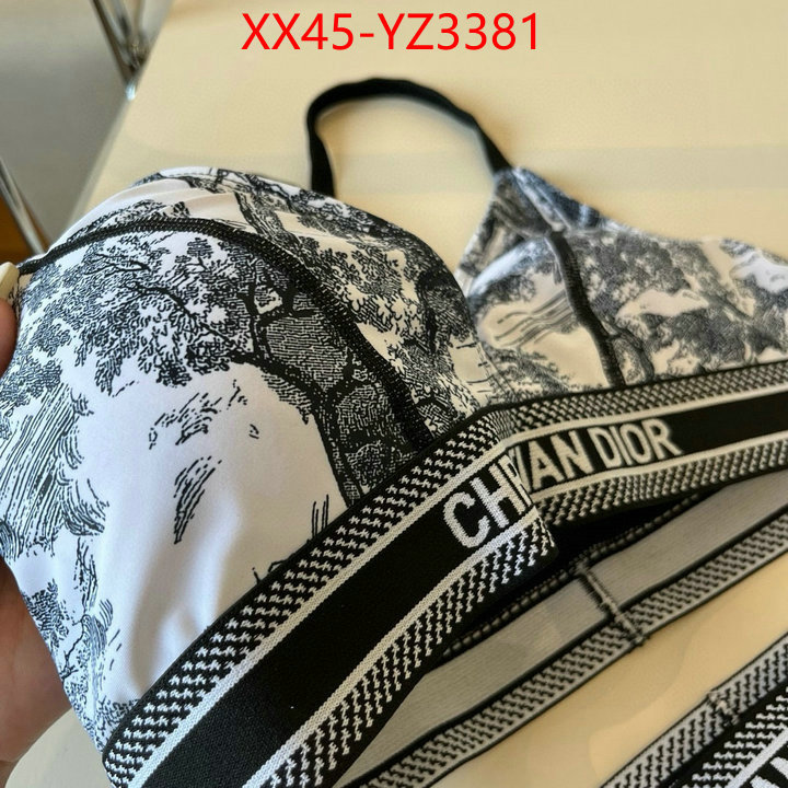 Swimsuit-Dior replica for cheap ID: YZ3381 $: 45USD