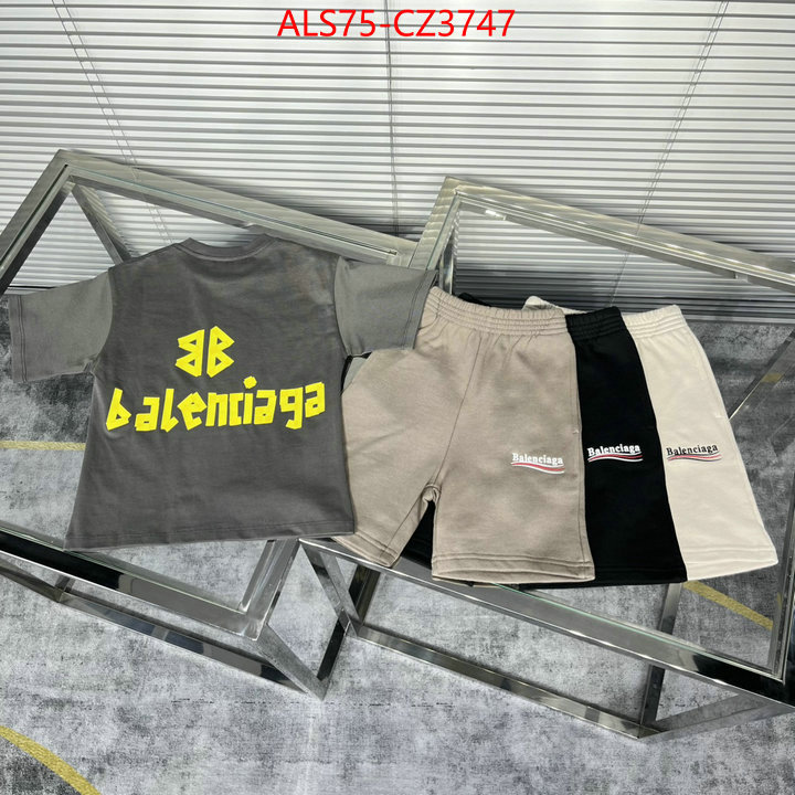 Kids clothing-Balenciaga best quality replica ID: CZ3747 $: 75USD