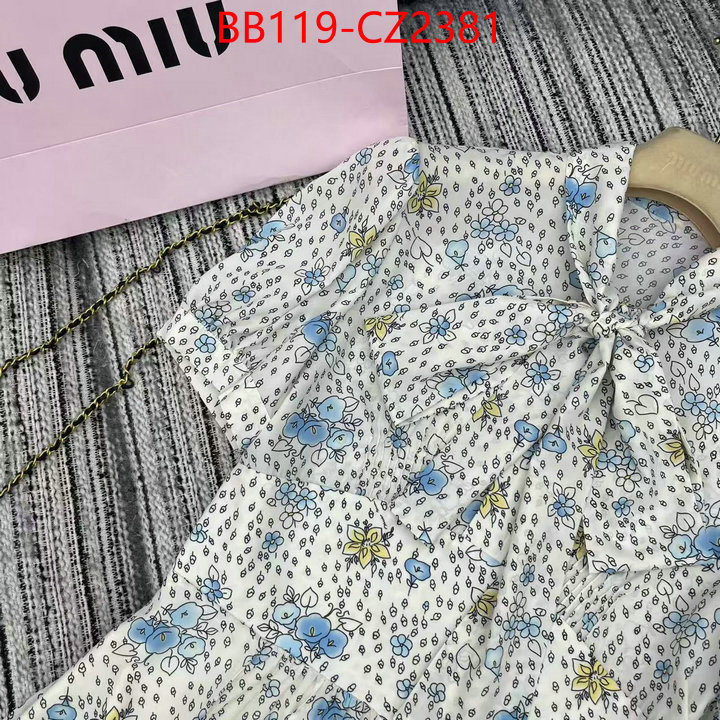 Clothing-MIU MIU replcia cheap ID: CZ2381 $: 119USD