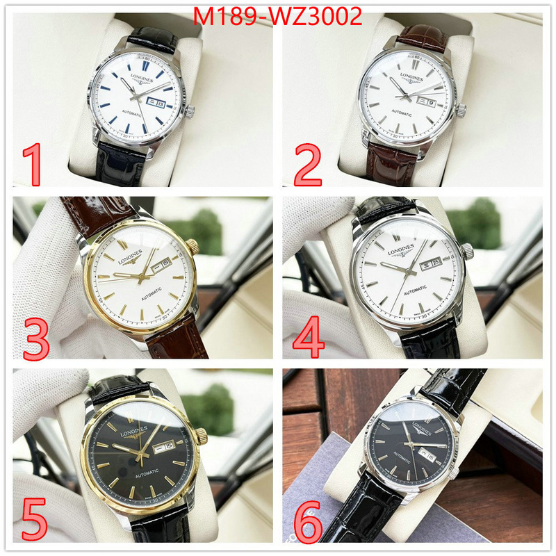 Watch(4A)-Longines high quality designer replica ID: WZ3002 $: 189USD-shoes yupoo Watch(4A)-Longines high quality designer replica ID: WZ3002 $: 189USD