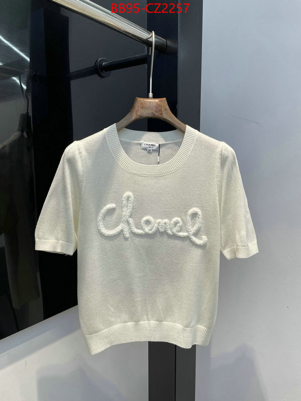 Clothing-Chanel quality aaaaa replica ID: CZ2257 $: 95USD