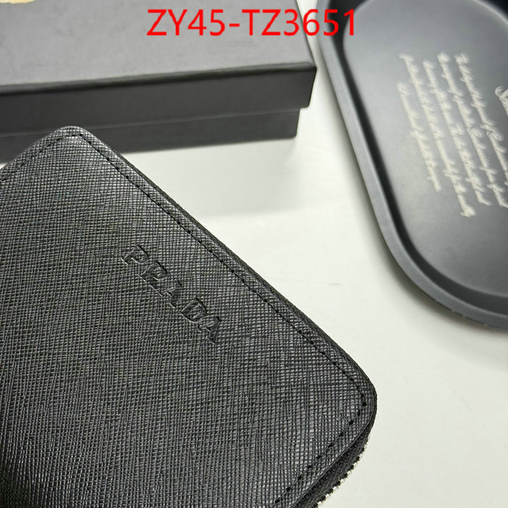 Prada Bags(4A)-Wallet designer 1:1 replica ID: TZ3651 $: 45USD,