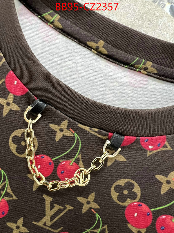 Clothing-LV top perfect fake ID: CZ2357 $: 95USD