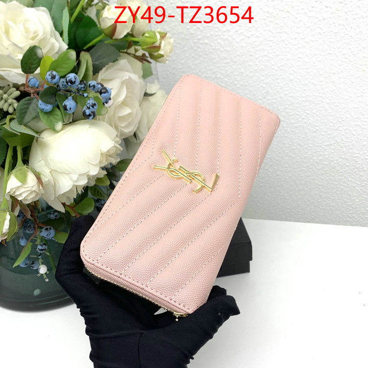 YSL Bags(4A)-Wallet- shop cheap high quality 1:1 replica ID: TZ3654 $: 49USD,