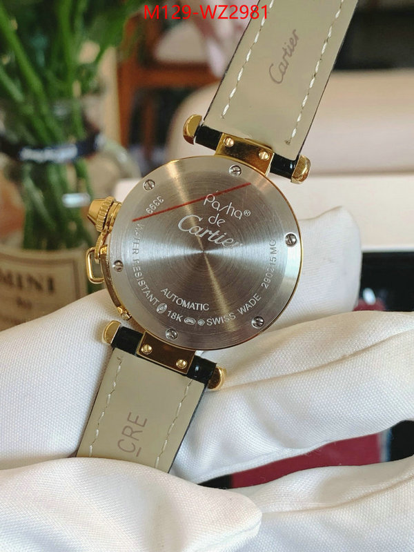 Watch(4A)-Cartier 2024 replica wholesale cheap sales online ID: WZ2981 $: 129USD