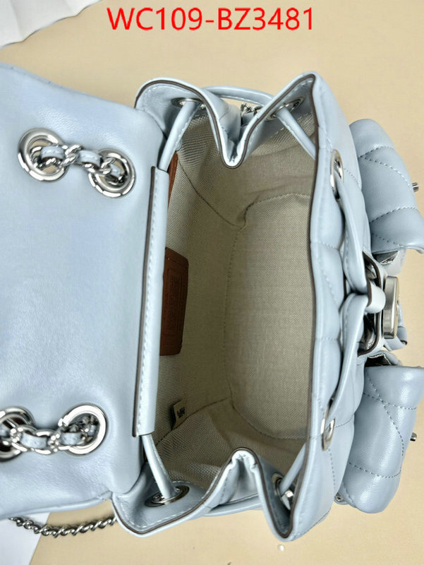 Coach Bags(4A)-Backpack- designer ID: BZ3481 $: 109USD,