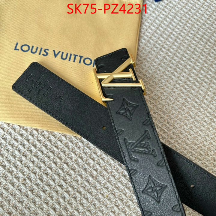 Belts-LV top quality fake ID: PZ4231 $: 75USD