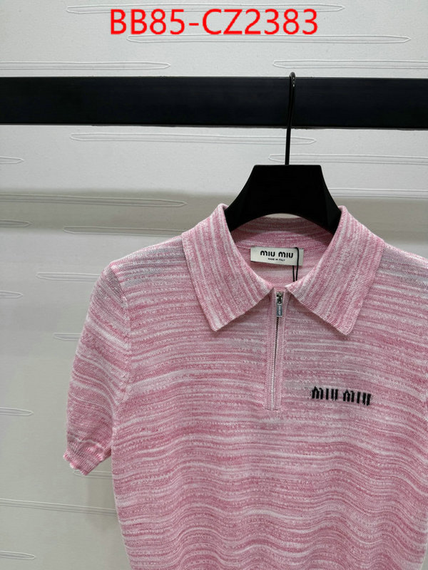 Clothing-MIU MIU counter quality ID: CZ2383 $: 85USD