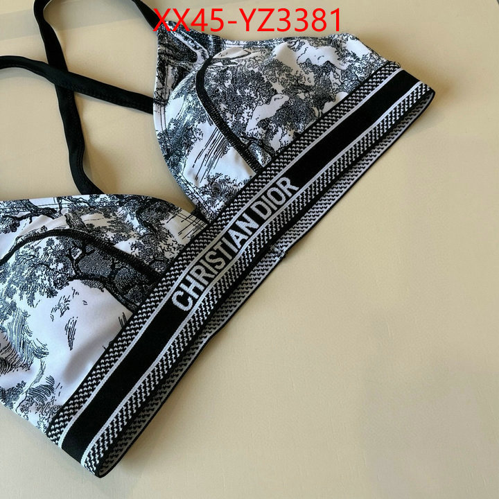 Swimsuit-Dior replica for cheap ID: YZ3381 $: 45USD