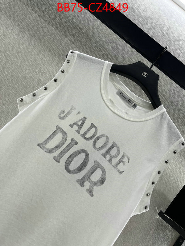 Clothing-Dior best luxury replica ID: CZ4849 $: 75USD
