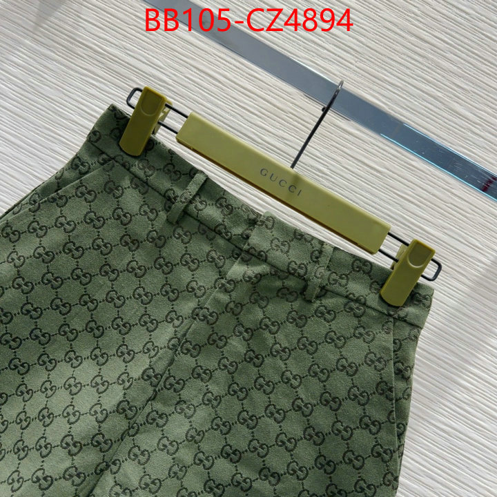 Clothing-Gucci replica designer ID: CZ4894 $: 105USD