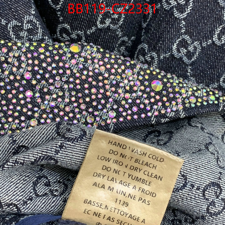 Clothing-Gucci same as original ID: CZ2331 $: 119USD