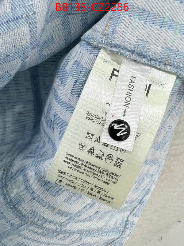 Clothing-Fendi wholesale 2024 replica ID: CZ2286 $: 135USD