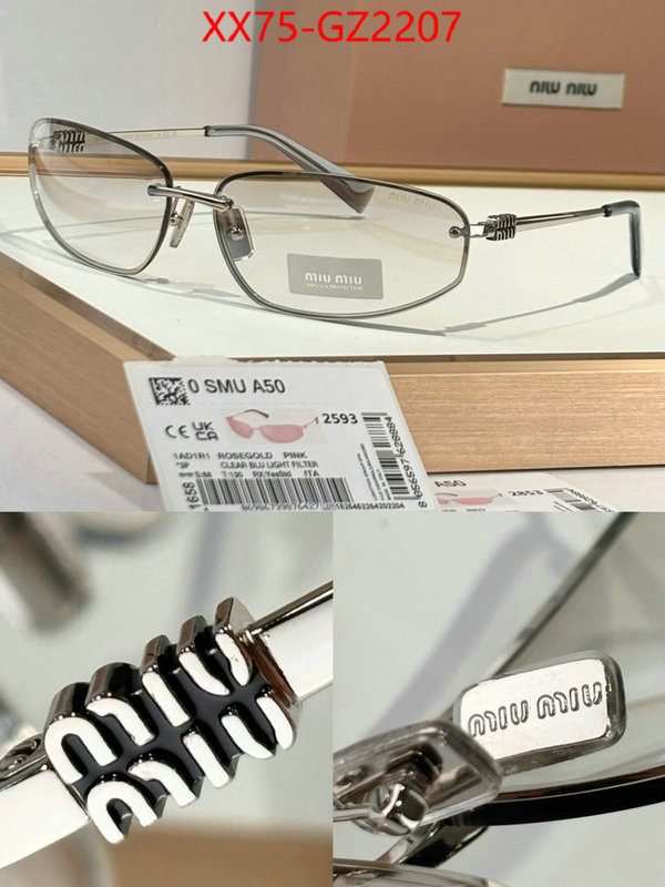 Glasses-Miu Miu what 1:1 replica ID: GZ2207 $: 75USD