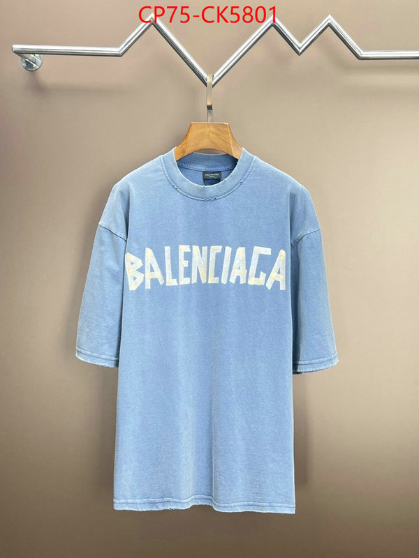 Clothing-Balenciaga designer fashion replica ID: CK5801 $: 75USD