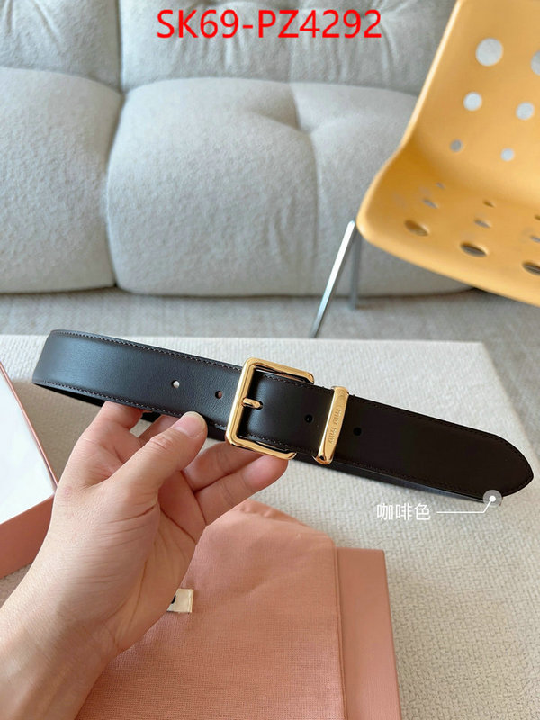 Belts-MIU MIU buy aaaaa cheap ID: PZ4292 $: 69USD
