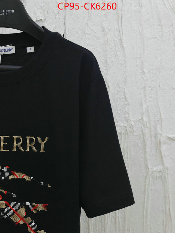 Clothing-Burberry quality replica ID: CK6260 $: 95USD