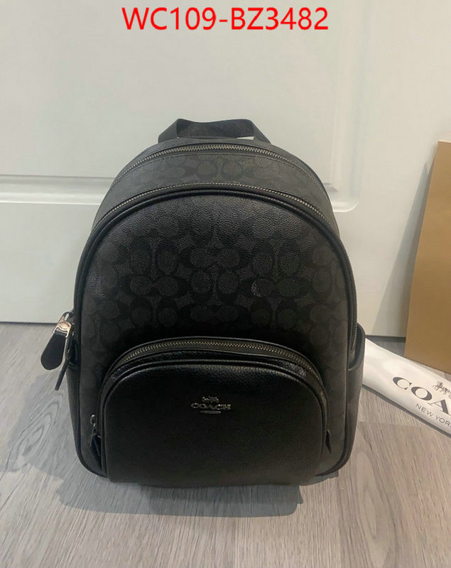 Coach Bags(4A)-Backpack- aaaaa replica ID: BZ3482 $: 109USD,