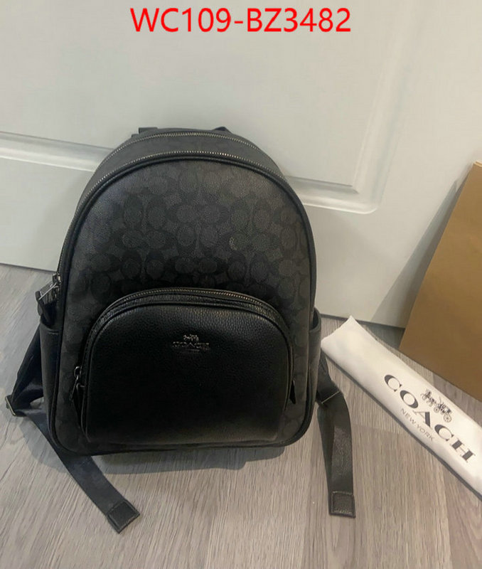 Coach Bags(4A)-Backpack- aaaaa replica ID: BZ3482 $: 109USD,