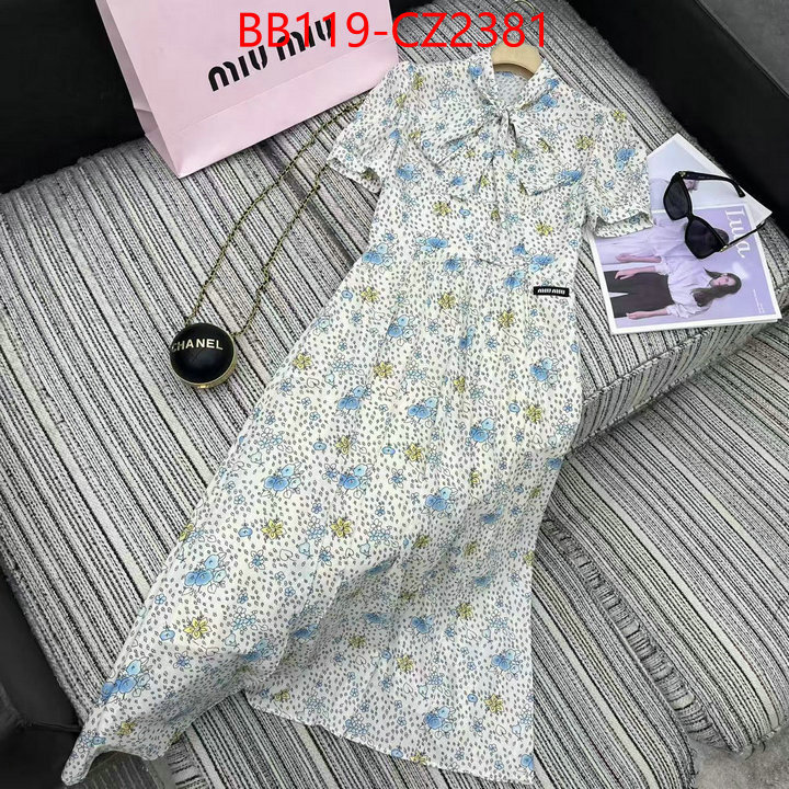 Clothing-MIU MIU replcia cheap ID: CZ2381 $: 119USD