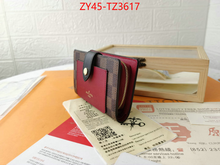 LV Bags(4A)-Wallet designer ID: TZ3617 $: 45USD,