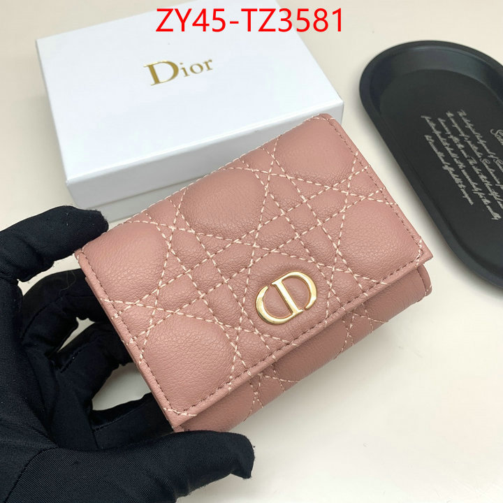 Dior Bags(4A)-Wallet- high quality aaaaa replica ID: TZ3581 $: 45USD,