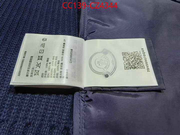 Down jacket Men-Moncler wholesale ID: CZ4344 $: 139USD