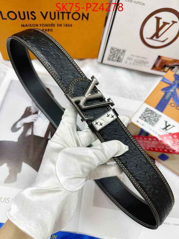 Belts-LV high-end designer ID: PZ4278 $: 75USD