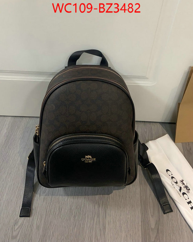 Coach Bags(4A)-Backpack- aaaaa replica ID: BZ3482 $: 109USD,