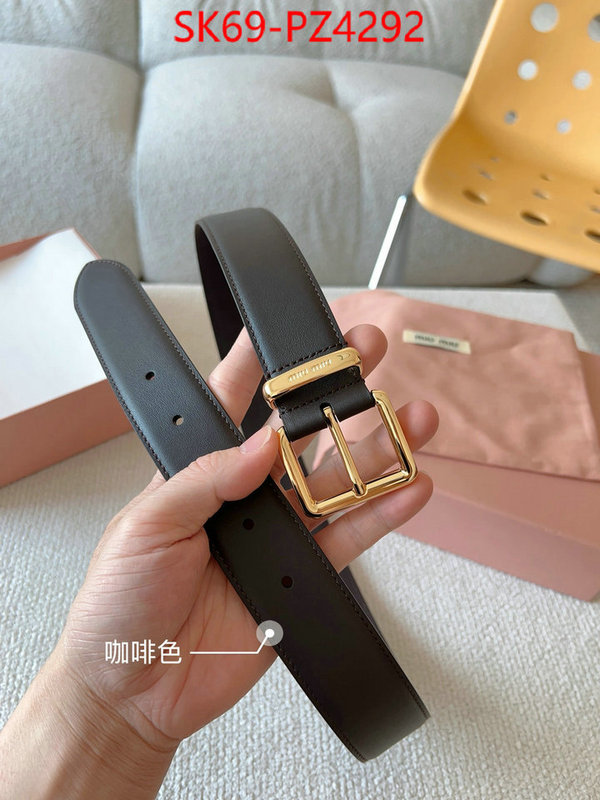 Belts-MIU MIU buy aaaaa cheap ID: PZ4292 $: 69USD