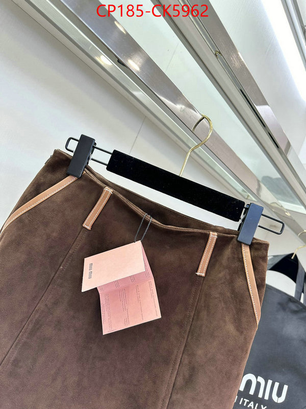 Clothing-MIU MIU buy aaaaa cheap ID: CK5962 $: 185USD