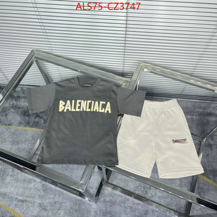 Kids clothing-Balenciaga best quality replica ID: CZ3747 $: 75USD