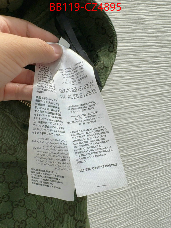 Clothing-Gucci highest quality replica ID: CZ4895 $: 119USD