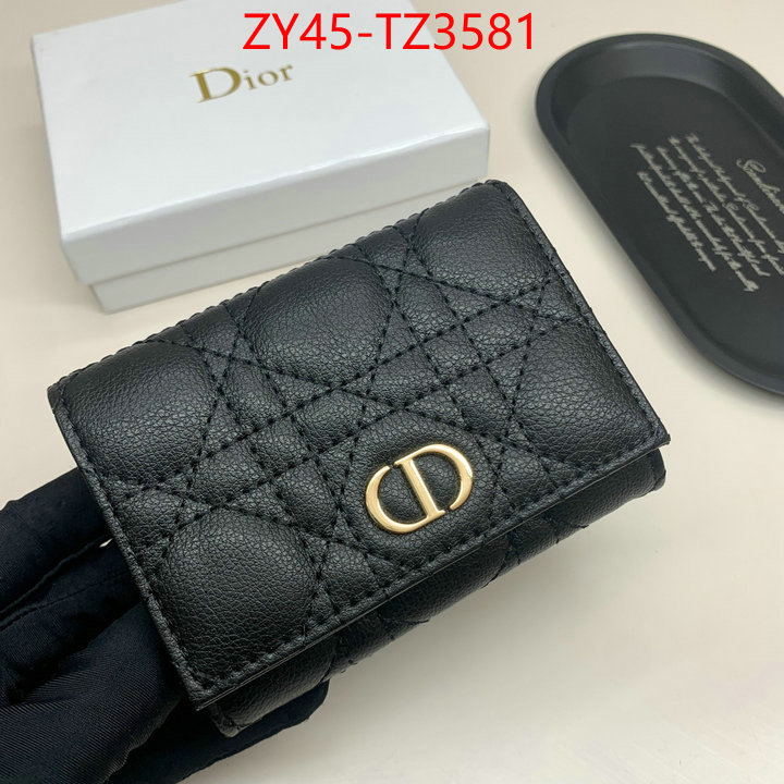 Dior Bags(4A)-Wallet- high quality aaaaa replica ID: TZ3581 $: 45USD,