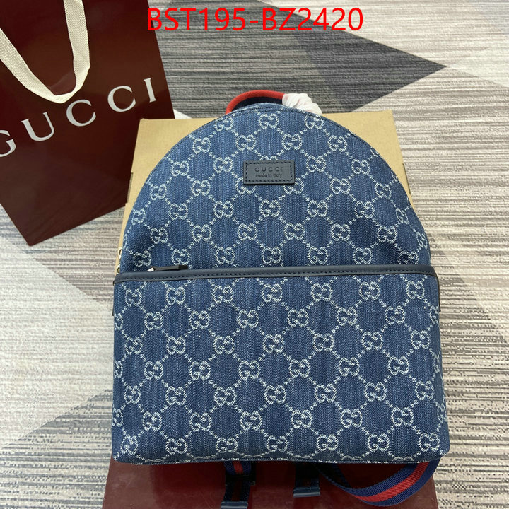 Gucci Bags(TOP)-Backpack- designer fashion replica ID: BZ2420 $: 195USD,