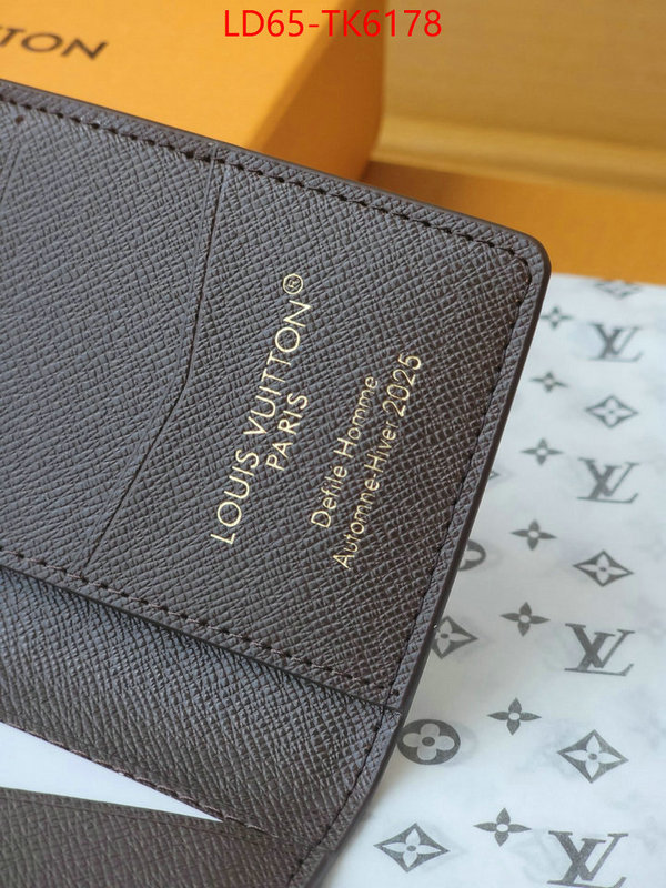 LV Bags(TOP)-Wallet found replica ID: TK6178 $: 65USD,