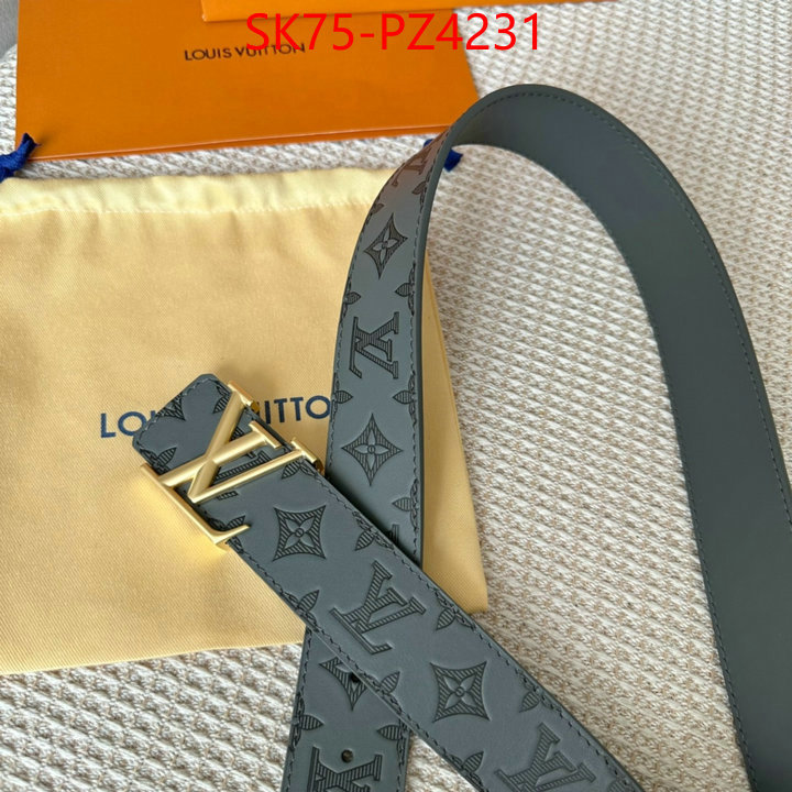Belts-LV top quality fake ID: PZ4231 $: 75USD