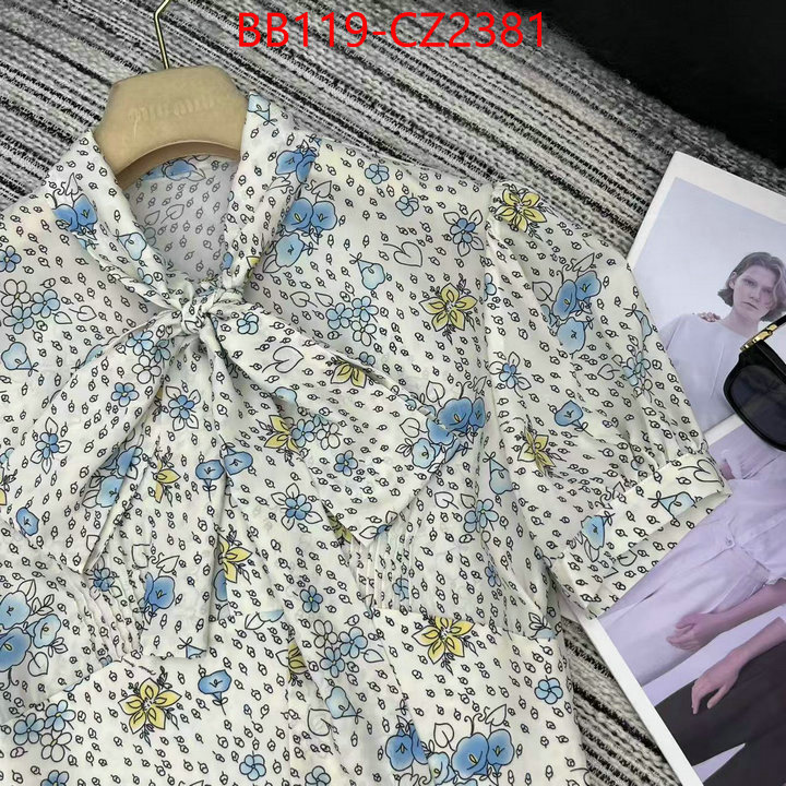 Clothing-MIU MIU replcia cheap ID: CZ2381 $: 119USD