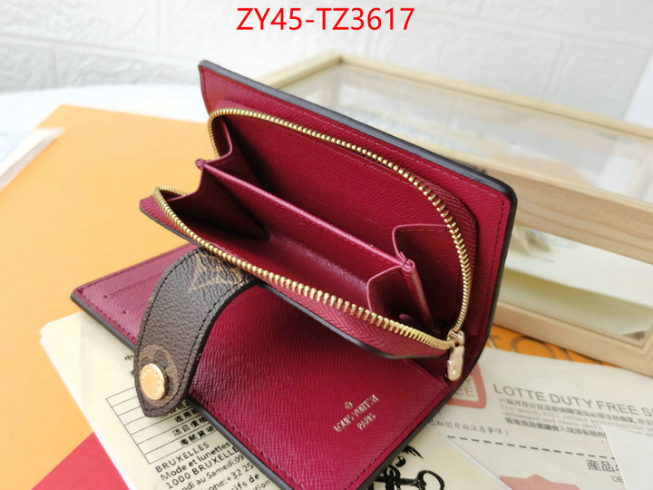 LV Bags(4A)-Wallet designer ID: TZ3617 $: 45USD,
