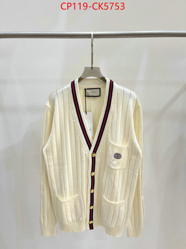 Clothing-Gucci shop cheap high quality 1:1 replica ID: CK5753 $: 119USD