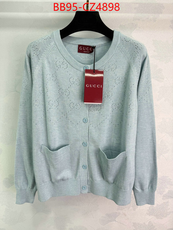 Clothing-Gucci top brands like ID: CZ4898 $: 95USD