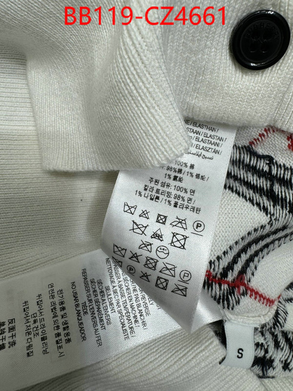 Clothing-Burberry how to buy replcia ID: CZ4661 $: 119USD