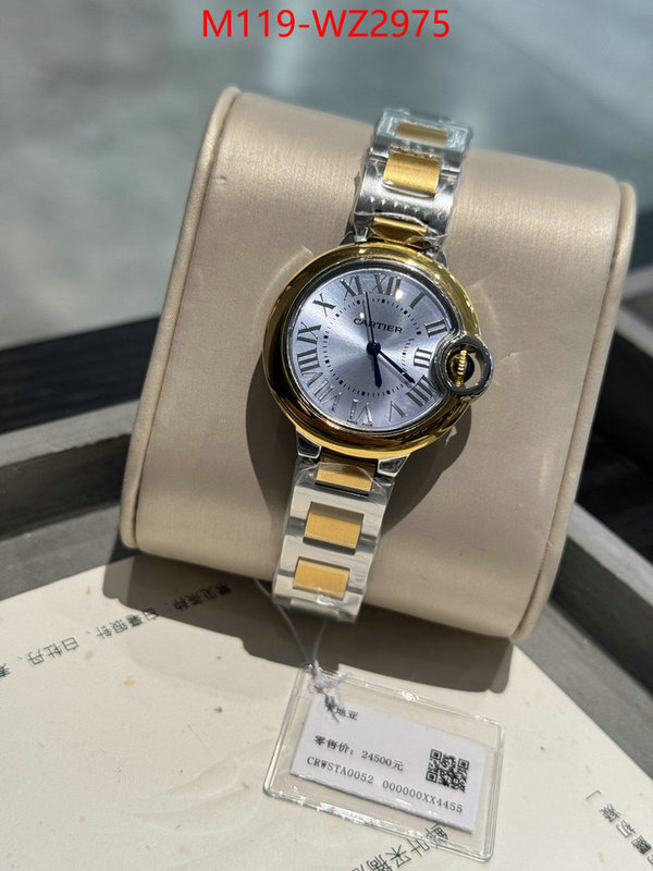 Watch(4A)-Cartier buy best quality replica ID: WZ2975 $: 119USD
