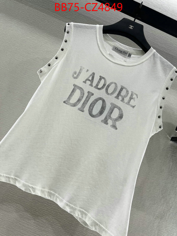 Clothing-Dior best luxury replica ID: CZ4849 $: 75USD