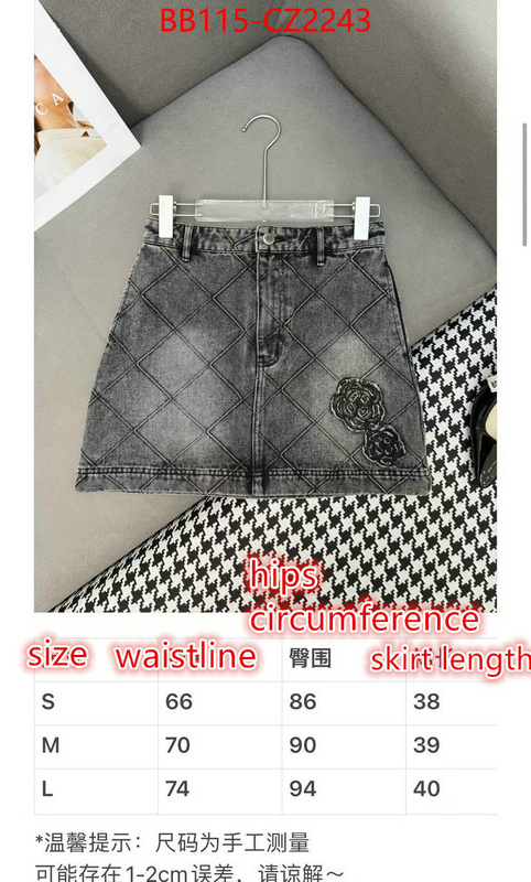 Clothing-Chanel shop designer replica ID: CZ2243 $: 115USD
